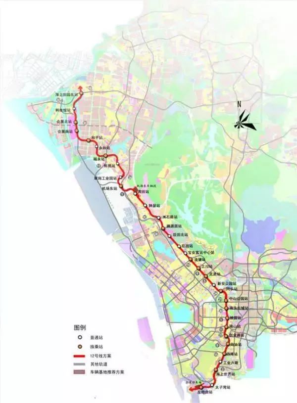 深圳地鐵13號線最新線路圖